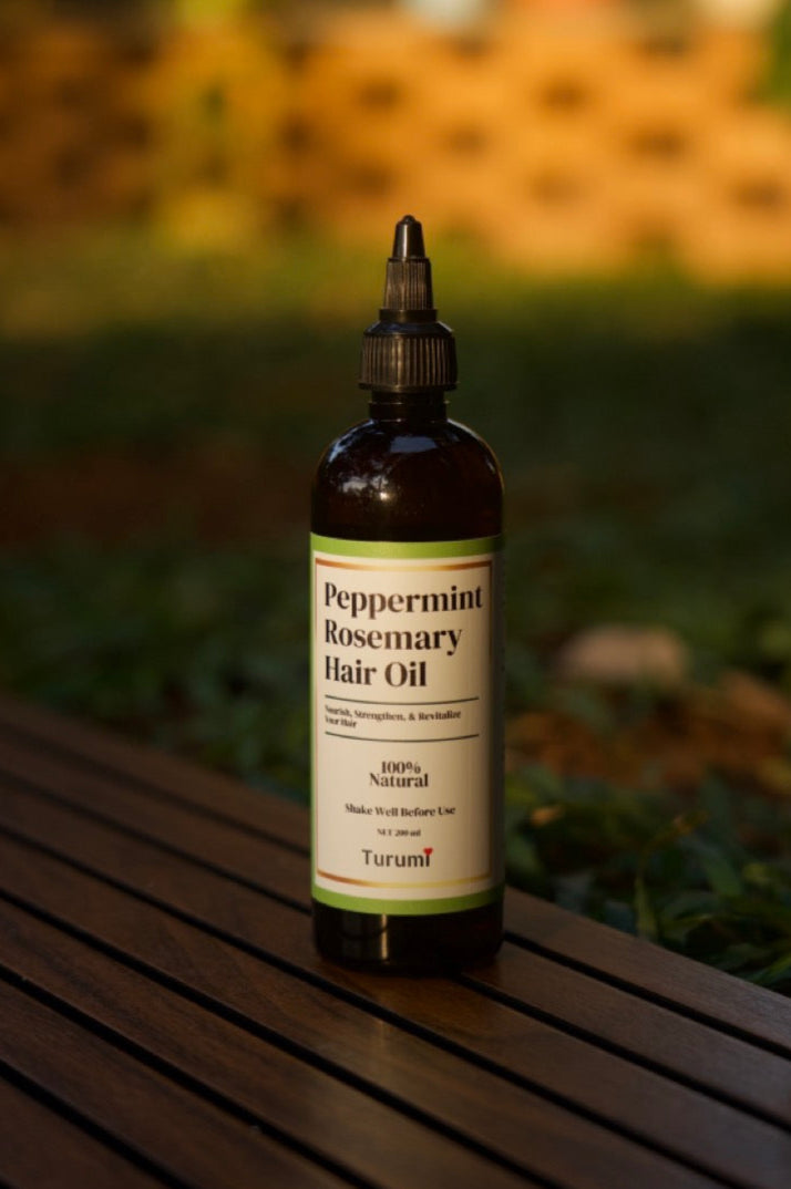 Peppermint Rosemary Hair Oil