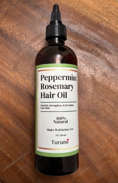 Peppermint Rosemary Hair Oil