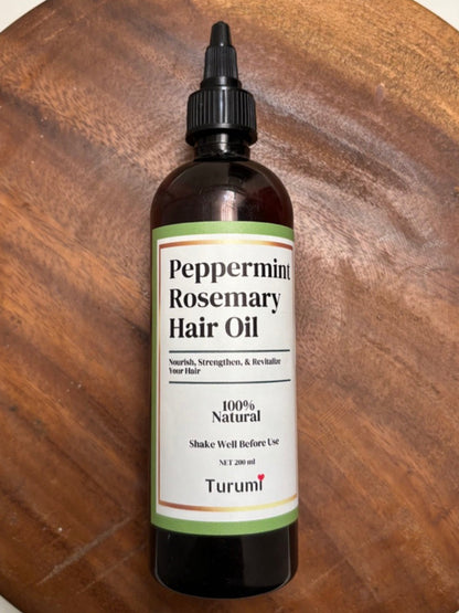 Peppermint Rosemary Hair Oil