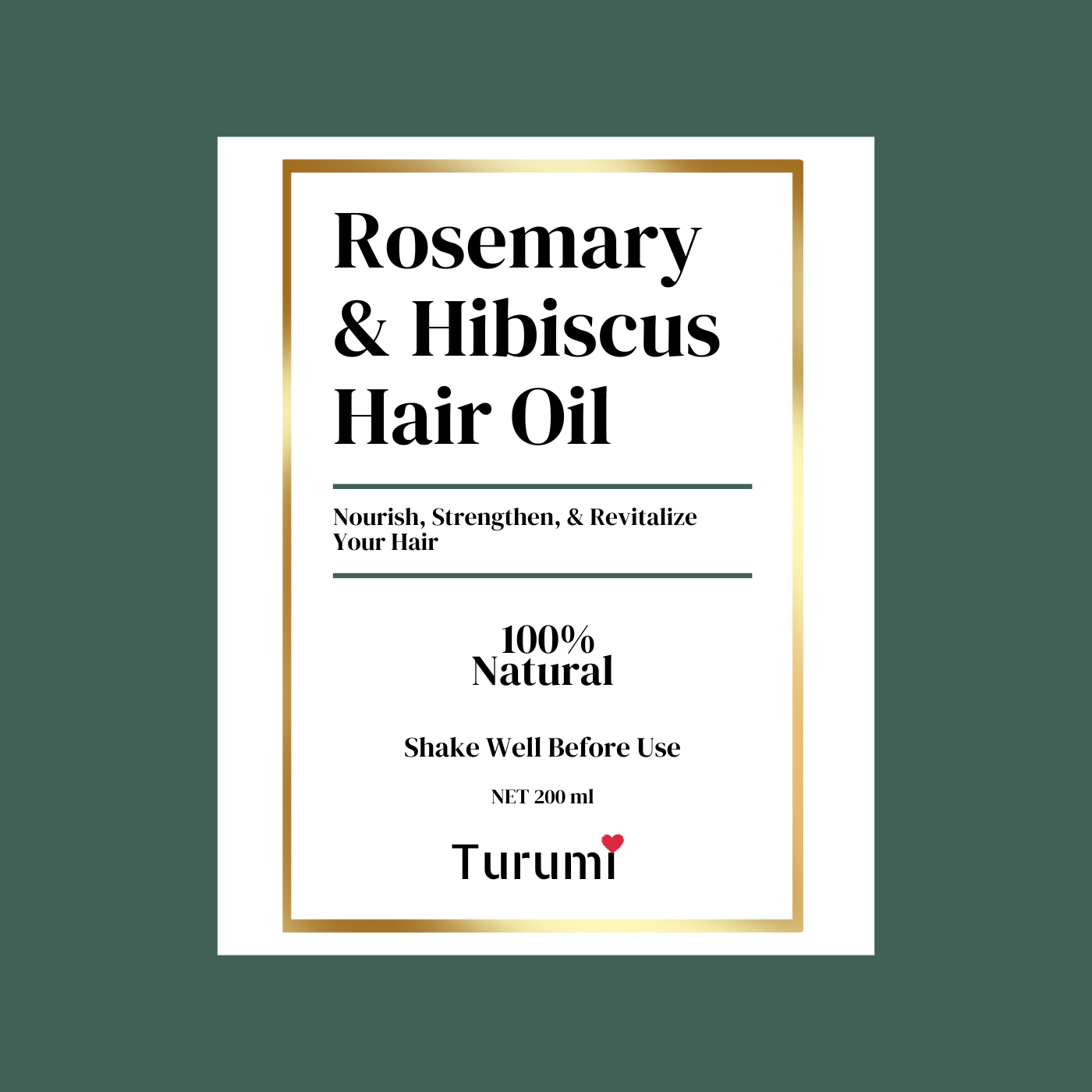Rosemary Hibiscus Hair Oil